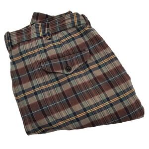 Y2K 90s Polo Ralph Lauren Shorts Mens 35 Plaid‎ Chinos Golf 9" Inseam Retro VTG